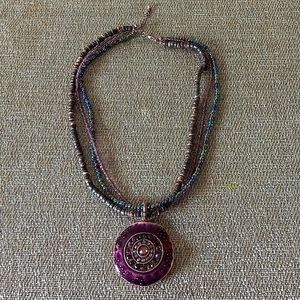 Boho Beaded Vintage Necklace